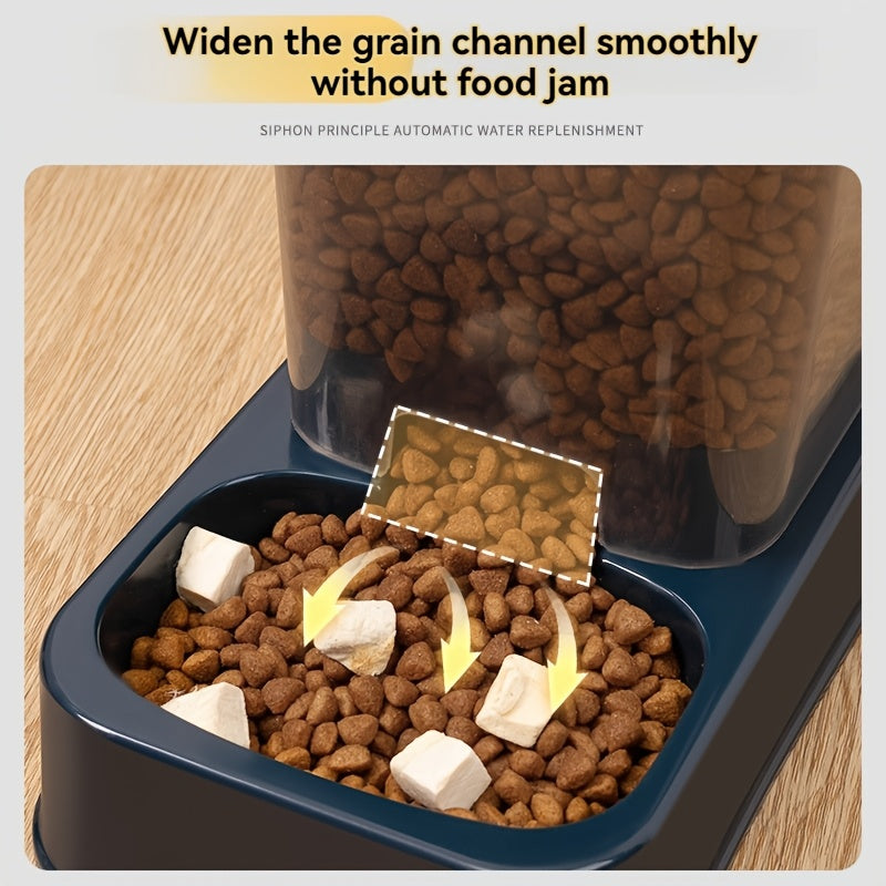 "AquaPurr" All-in-One Pet Feeding Station