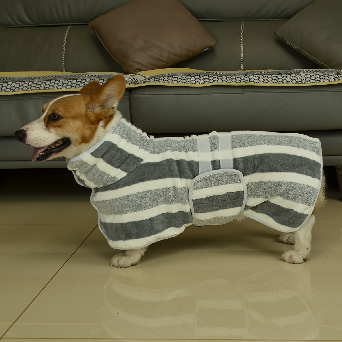 "Splash Snuggler" Super Absorbent Dog Bathrobe