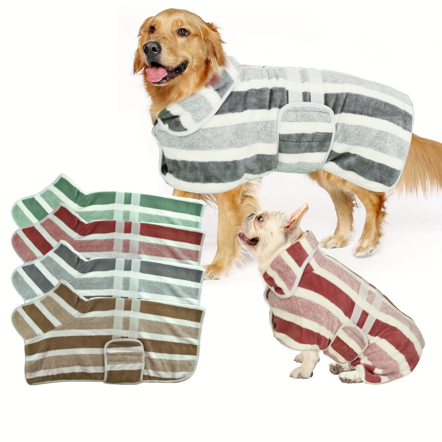 "Splash Snuggler" Super Absorbent Dog Bathrobe
