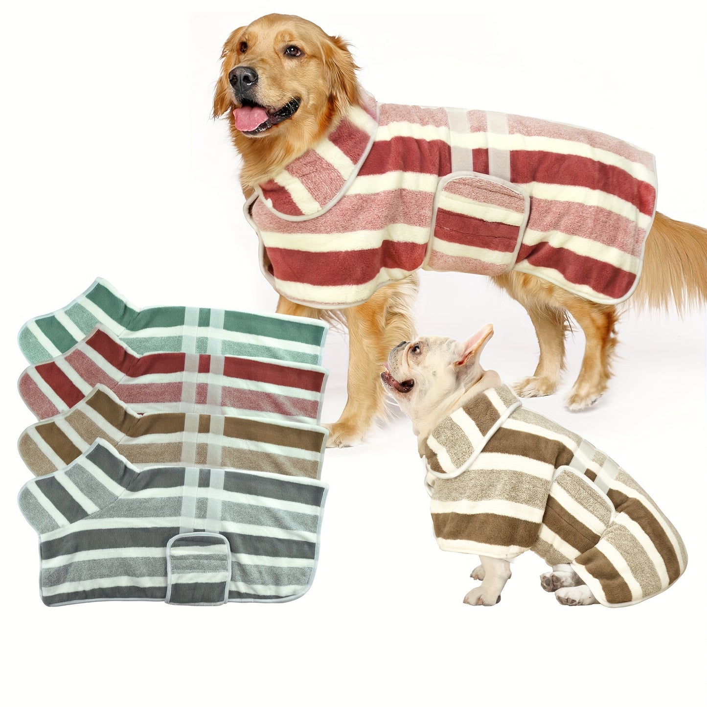 "Splash Snuggler" Super Absorbent Dog Bathrobe