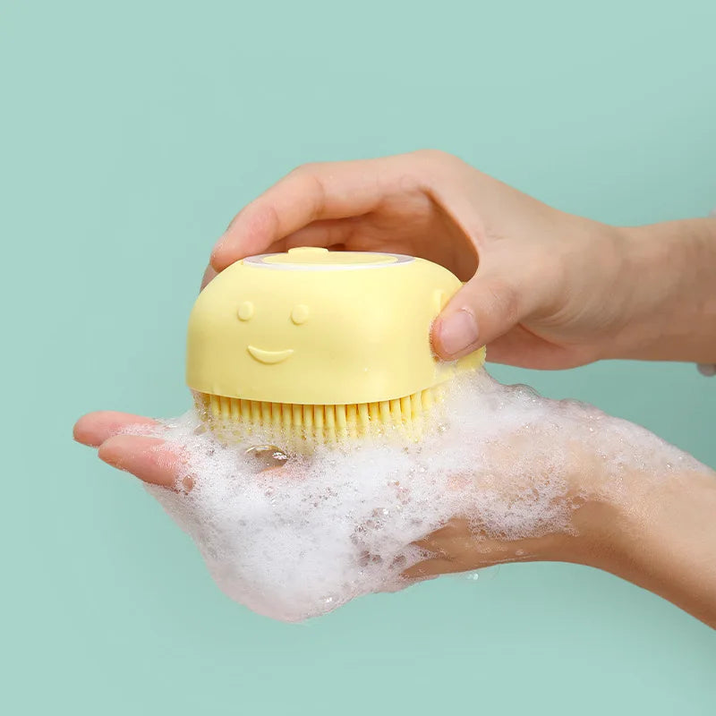 CleanEase Silicone Bath Brush – Gentle Grooming, Deep Clean