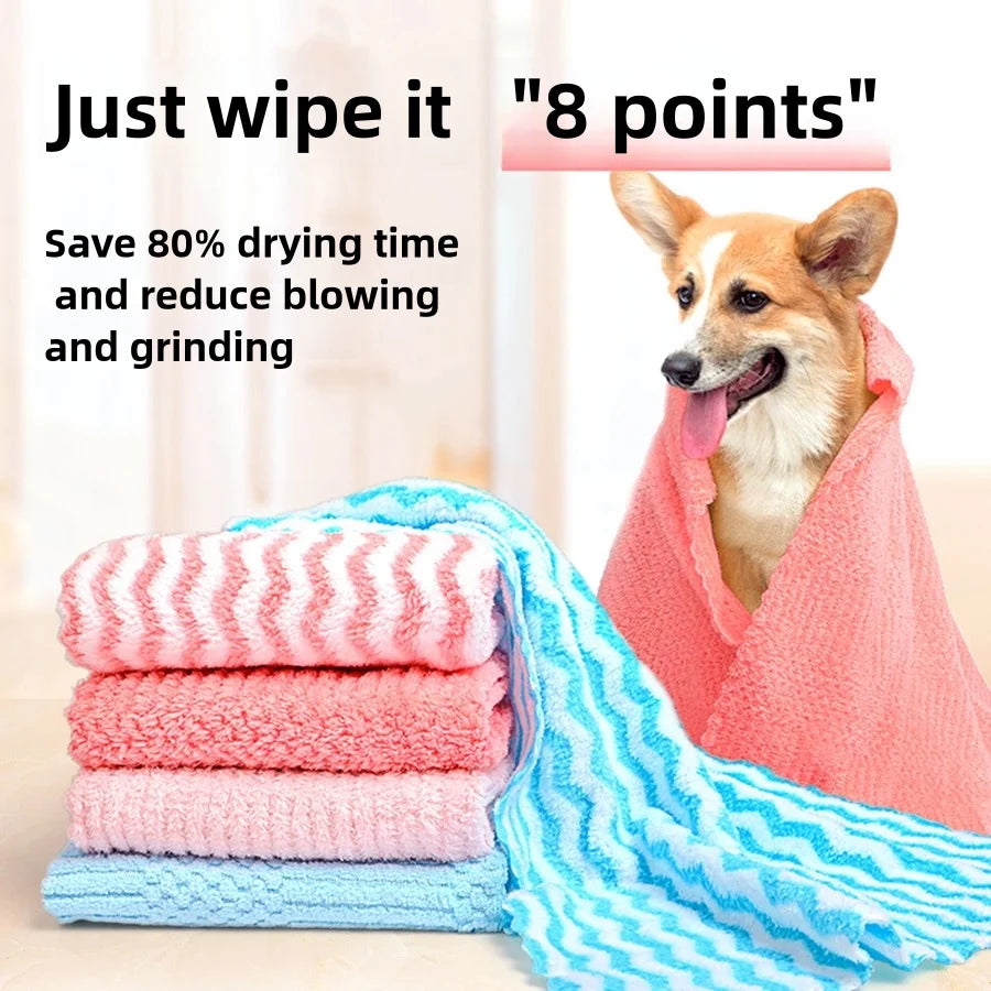 QuickDry Pet Towel – Ultra-Absorbent & Gentle