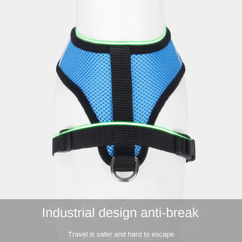 AirFlex Mesh Pet Harness – Adjustable, Reflective & Breathable