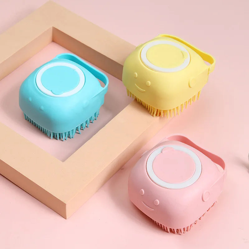CleanEase Silicone Bath Brush – Gentle Grooming, Deep Clean
