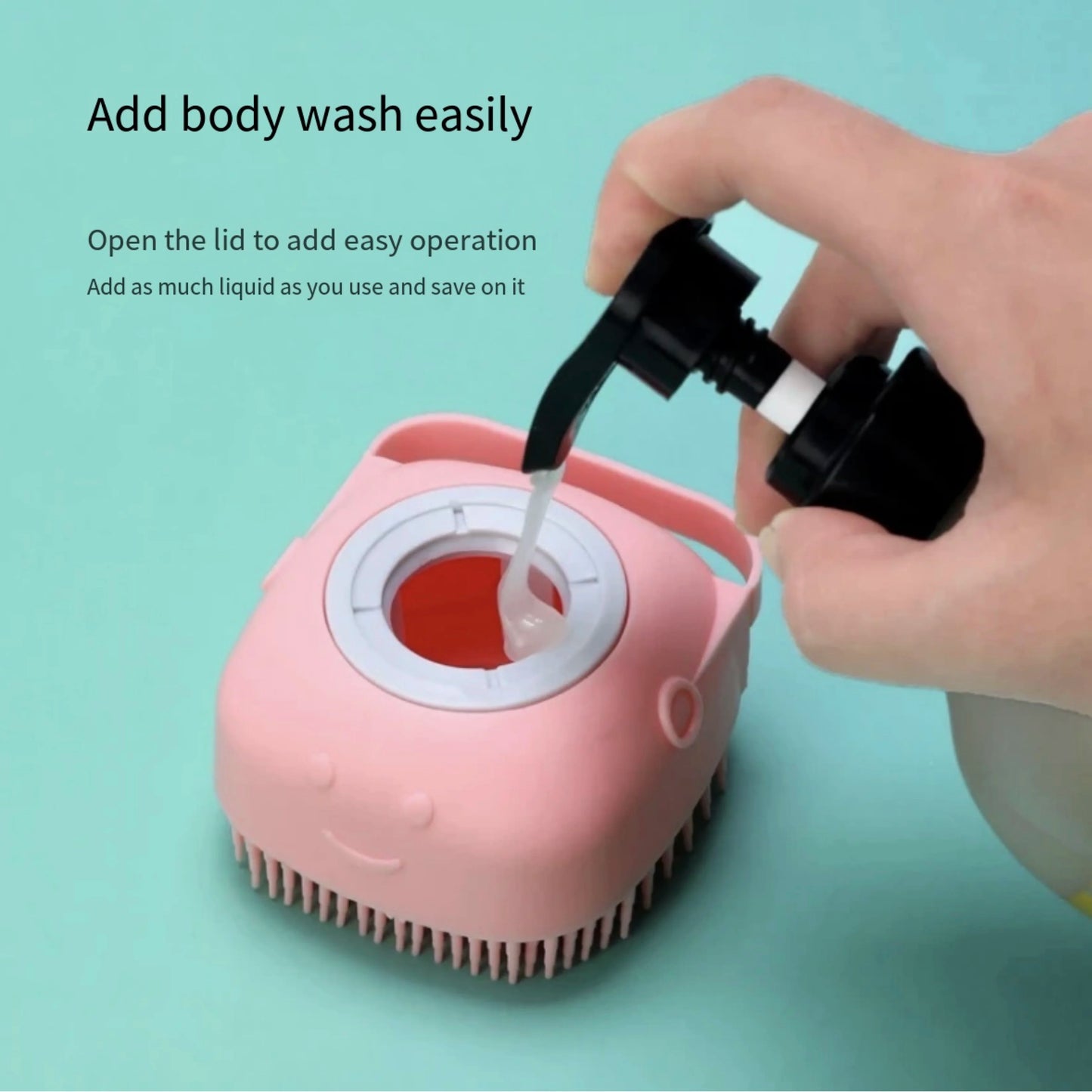 CleanEase Silicone Bath Brush – Gentle Grooming, Deep Clean