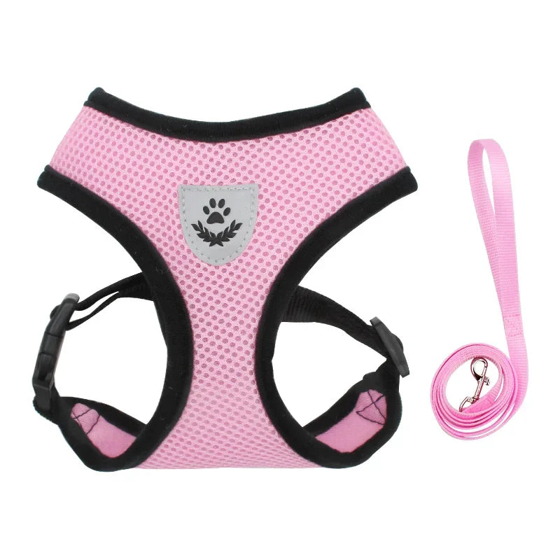 AirFlex Mesh Pet Harness – Adjustable, Reflective & Breathable