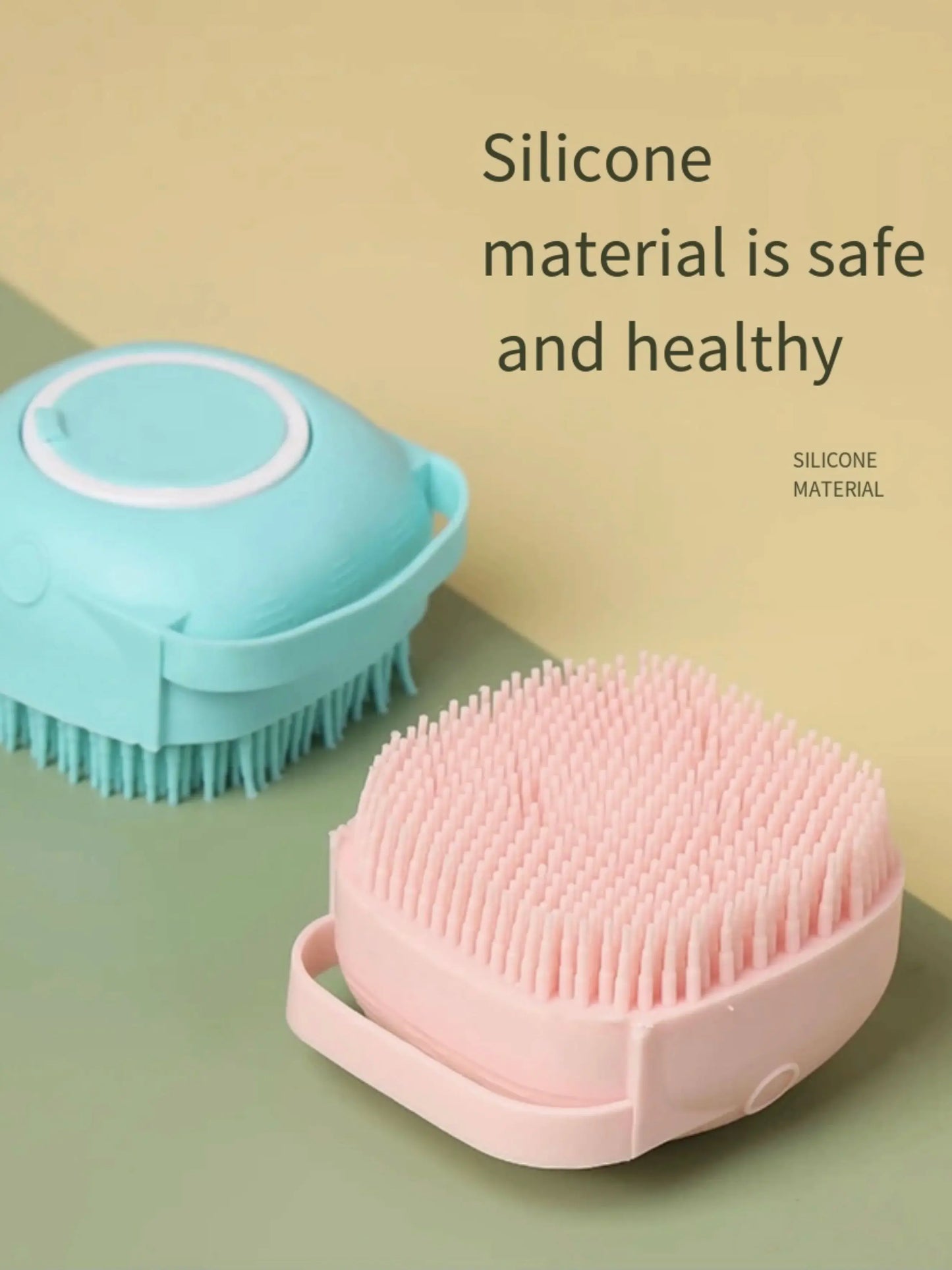 CleanEase Silicone Bath Brush – Gentle Grooming, Deep Clean