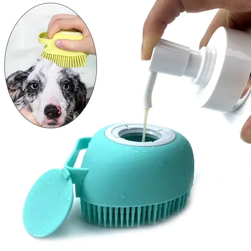 CleanEase Silicone Bath Brush – Gentle Grooming, Deep Clean