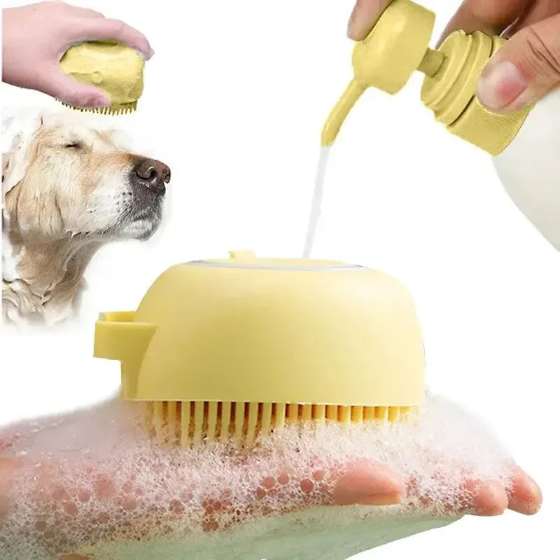 CleanEase Silicone Bath Brush – Gentle Grooming, Deep Clean