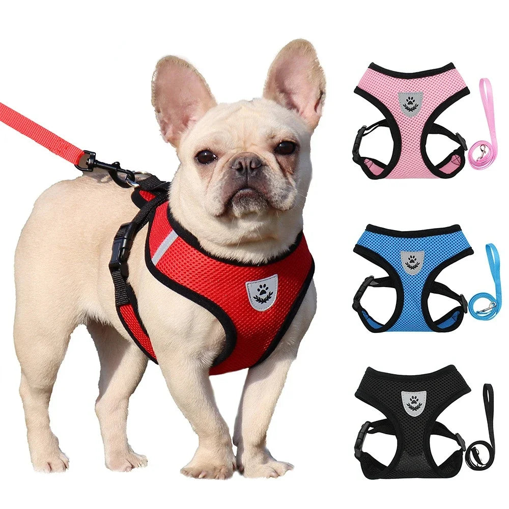 AirFlex Mesh Pet Harness – Adjustable, Reflective & Breathable