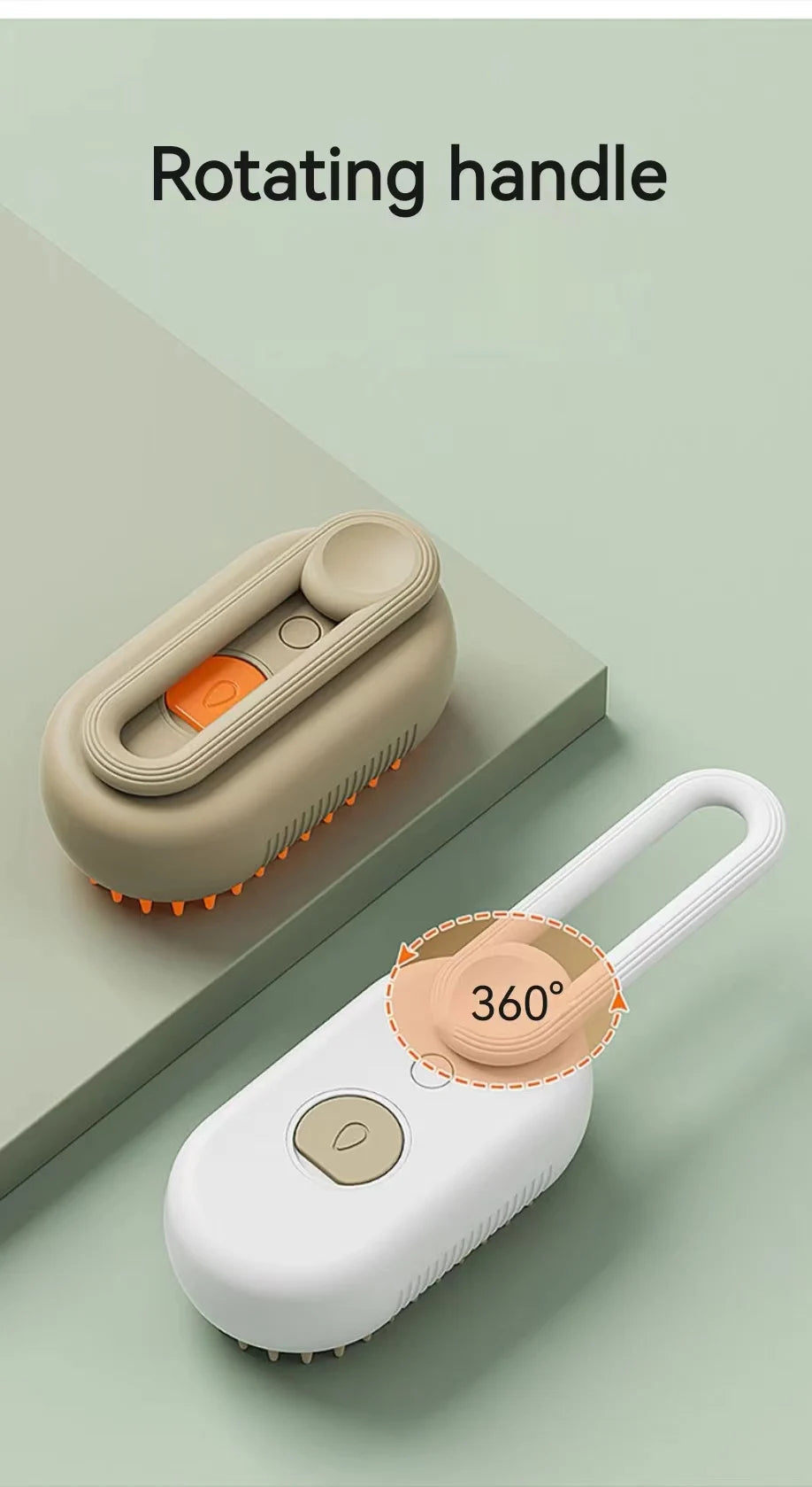 3-in-1 Steam Grooming Brush