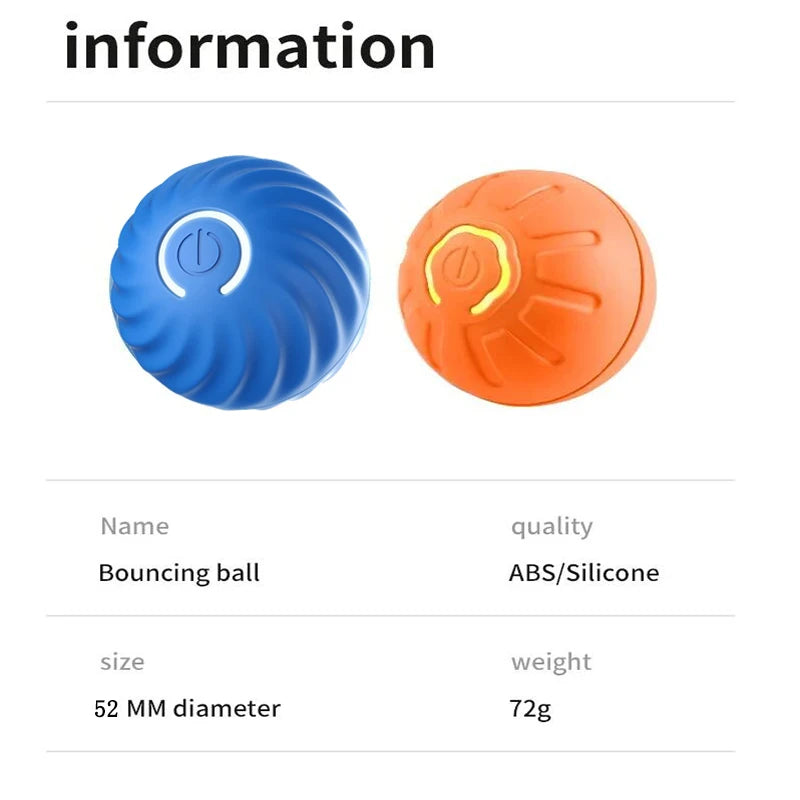 BounceBuddy Smart Pet Ball – Interactive Fun for Puppies & Kittens