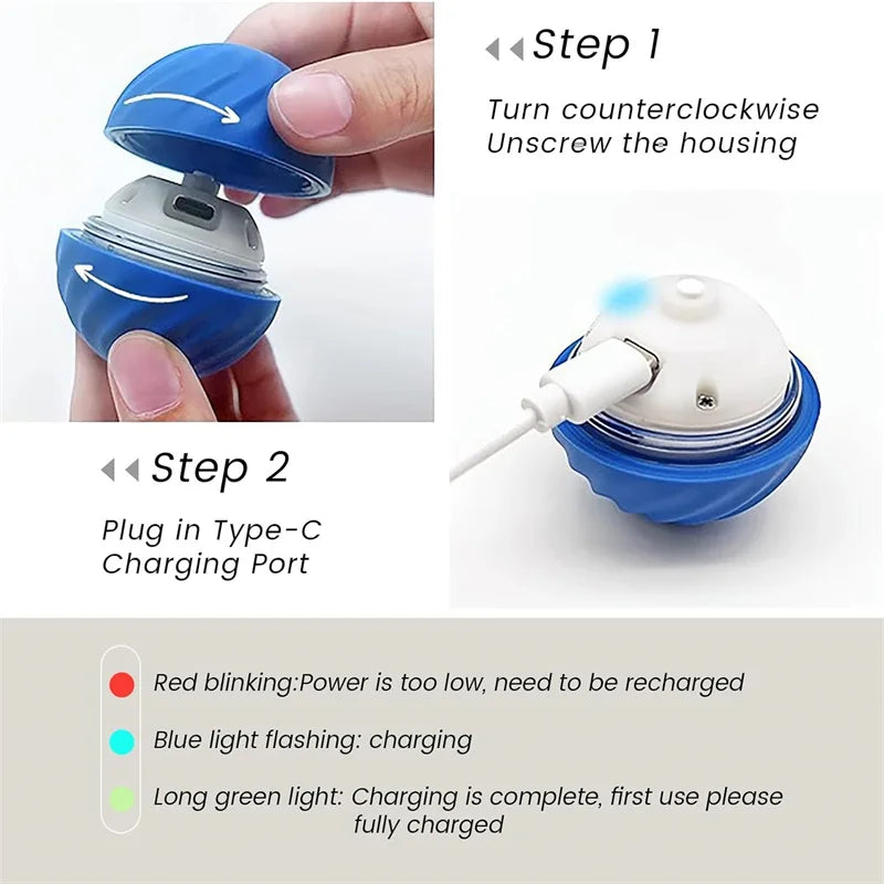 BounceBuddy Smart Pet Ball – Interactive Fun for Puppies & Kittens