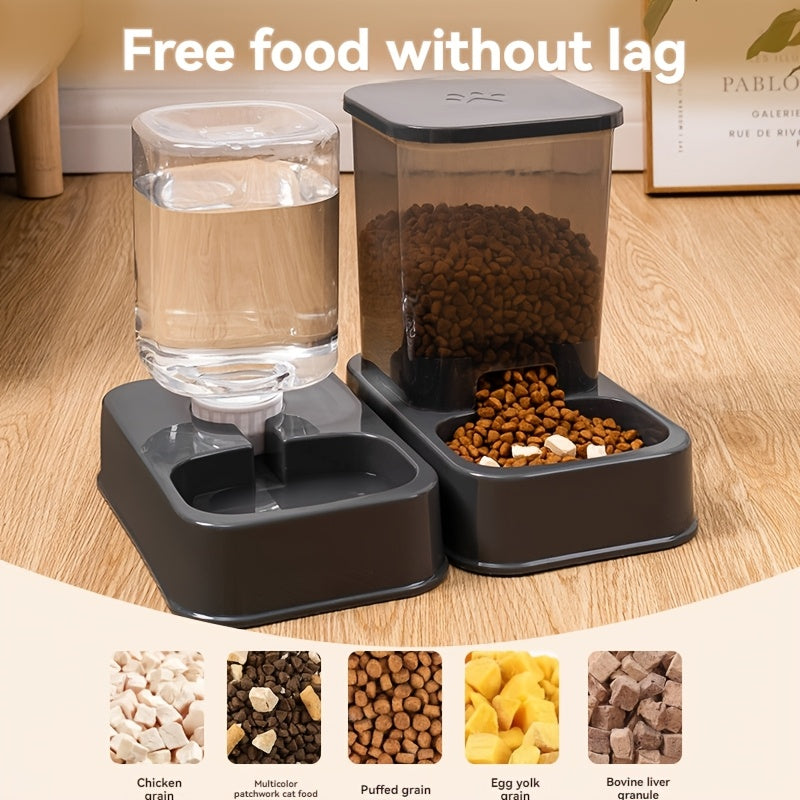 "AquaPurr" All-in-One Pet Feeding Station