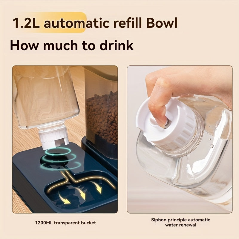 "AquaPurr" All-in-One Pet Feeding Station