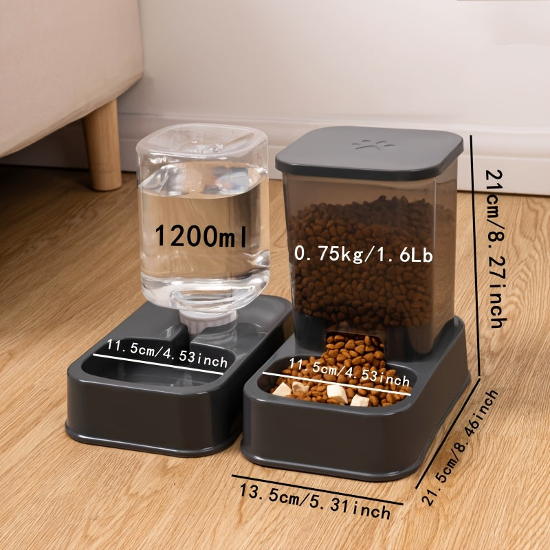 "AquaPurr" All-in-One Pet Feeding Station