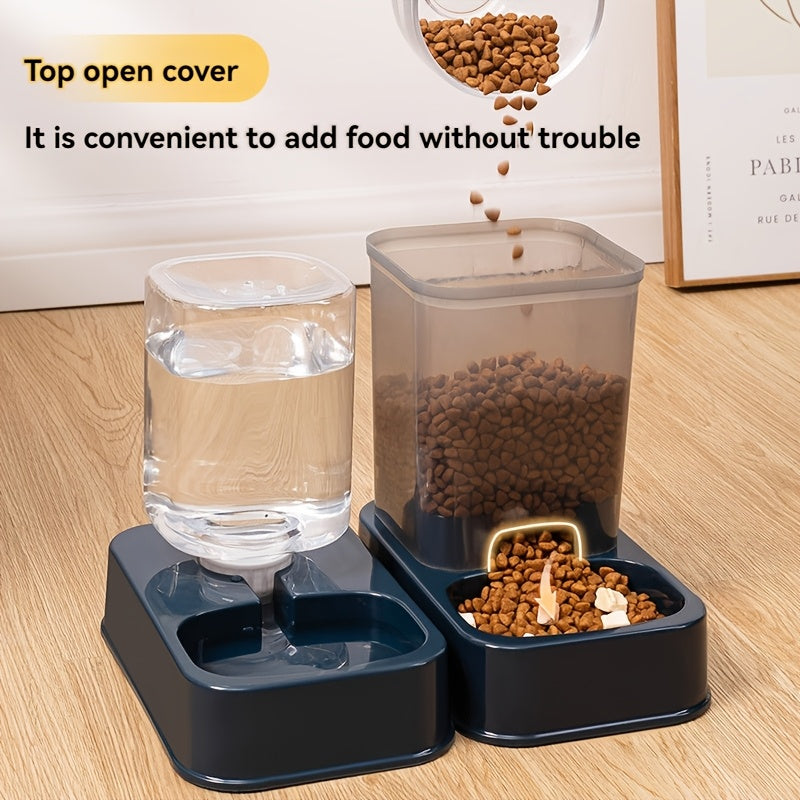 "AquaPurr" All-in-One Pet Feeding Station
